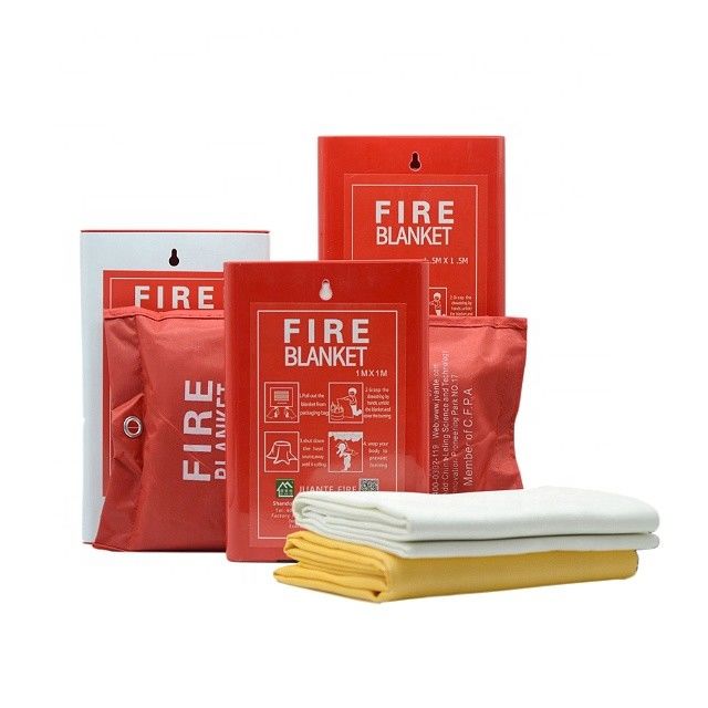 Customizable fiberglass fire blankets are used for household and other fire protection applications