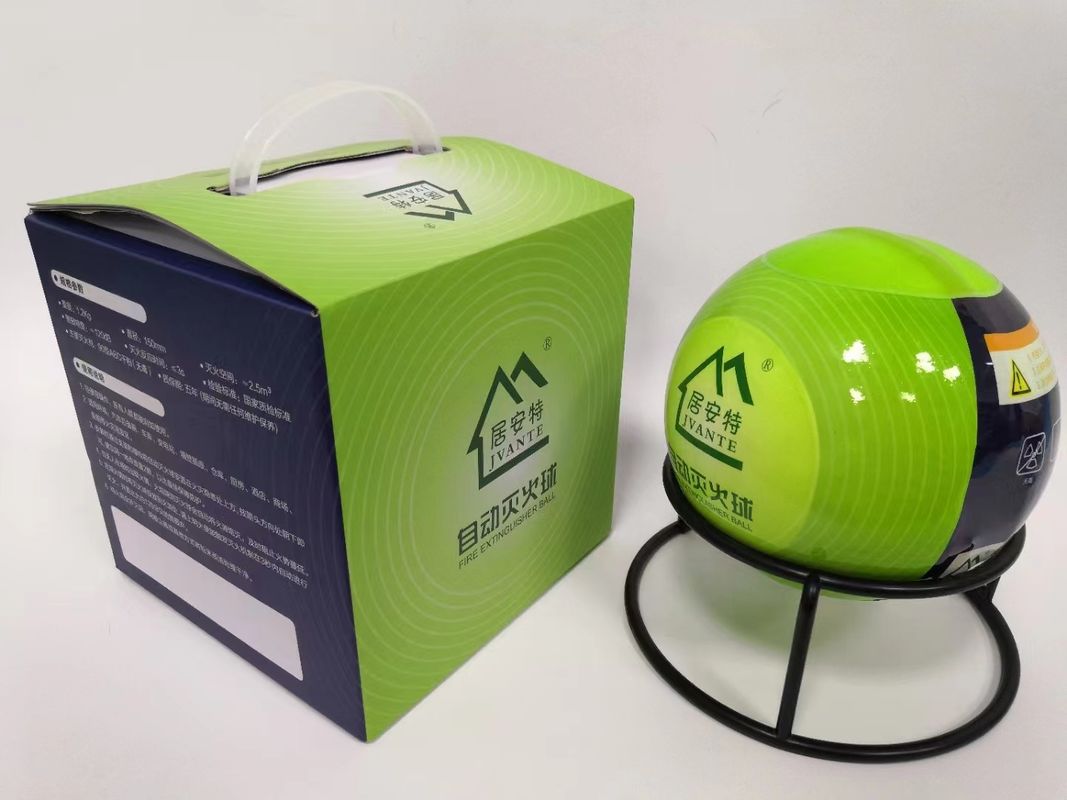 1.2KG fire ball、Dry powder fire ball、Belt support、green.Put out a fire\Fire suppression class	A/B/C/D/E/F class fire