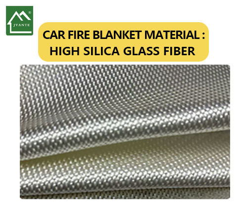 Car Emergency Fire Blanket High Silica Glass Fiber Custom