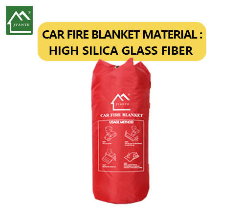 High-Silicon Fiberglass Industrial Fire Blanket For Automotive Use