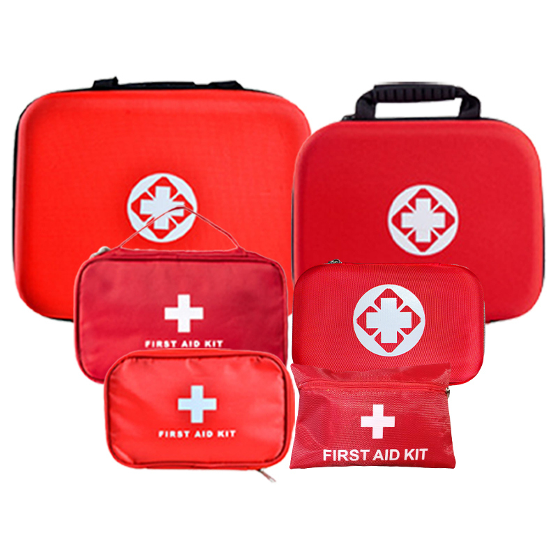 Customizable Red EVA Oxford Fabric Family-Sized Emergency First Aid Kit