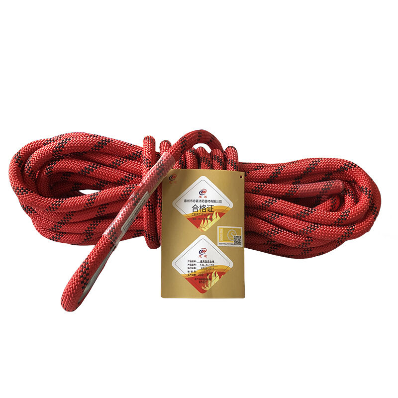 Safety Rope For Fire-Fighting. Rescue Rope For High-Altitude Work. 16mm In Diameter. Polyester Material. Anti-Wear.