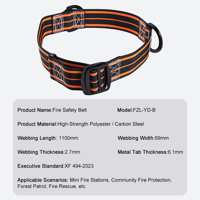 Fire safety belt - Firefighter safety rescue protective belt