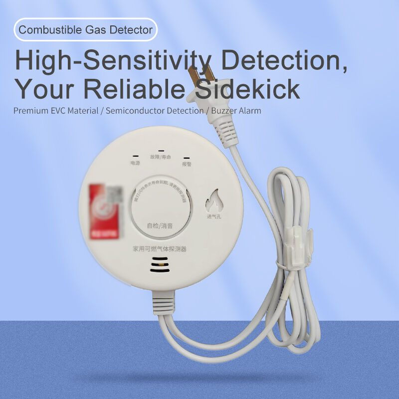 Professional Household Natural Gas Gas Leakage Alarm Device LZ-3952 High Sensitivity Sound Light Alarm Wall Mounted 5 Year Sensor Lifespan